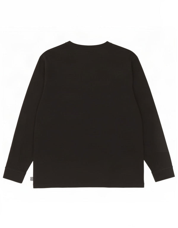 Vans Haut à manches longues pour femme UK 16 Large Noir Coton
