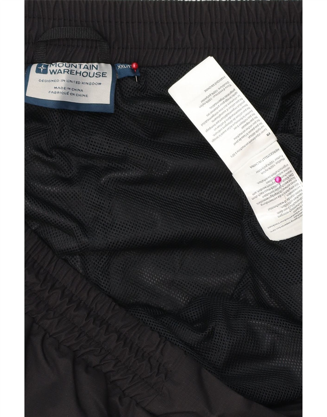 Mountain Warehouse Mens Waterproof Trousers 2XL  Black Polyester