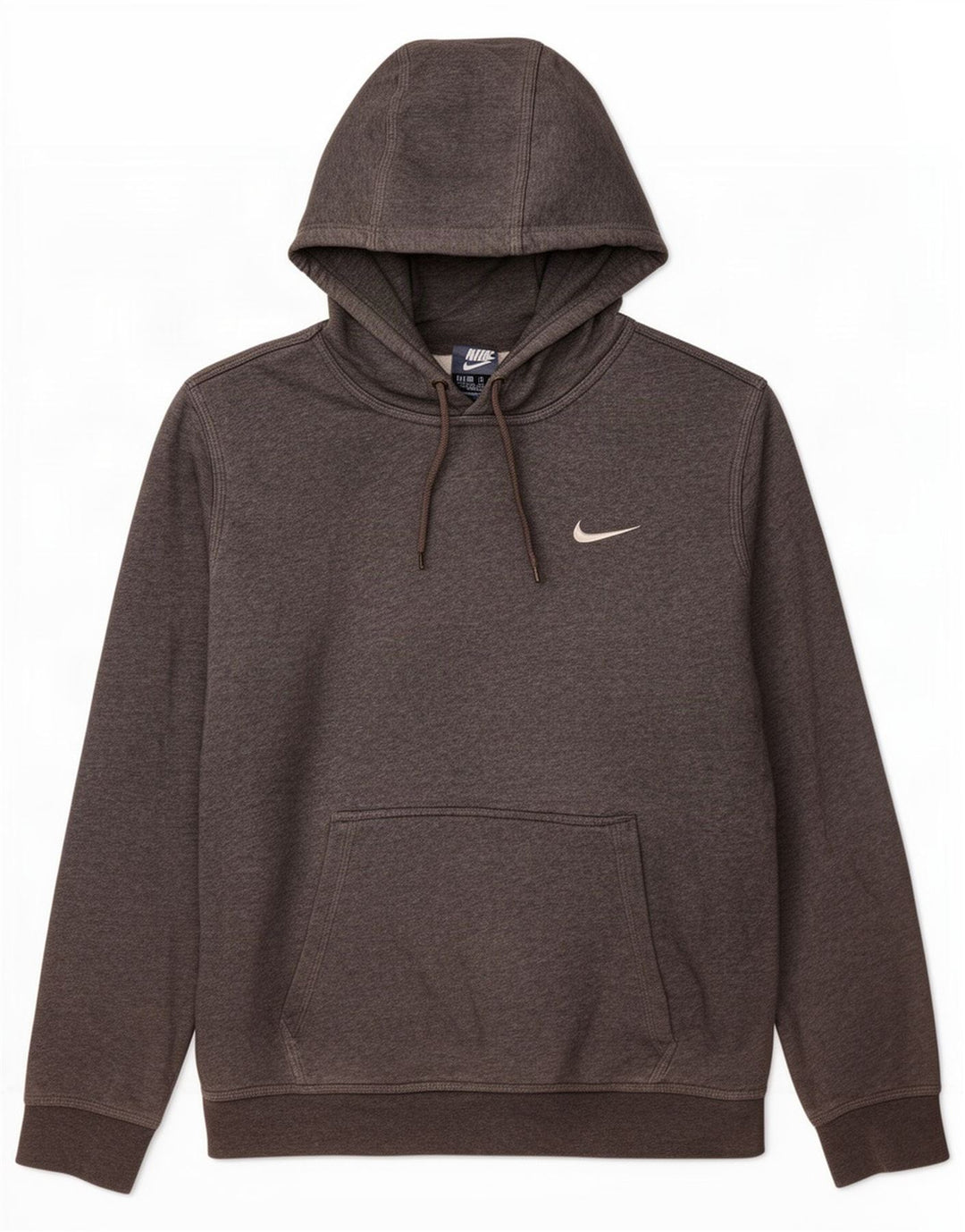 Nike Mens Hoodie Jumper Medium Grey Cotton