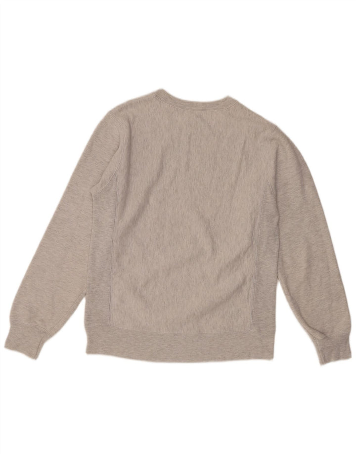 Champion Mens Sweatshirt Jumper Small Grey Cotton