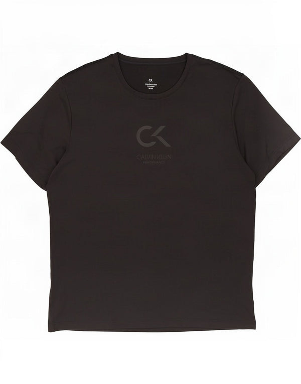T-shirt grafica da uomo Calvin Klein Top XL poliestere nero