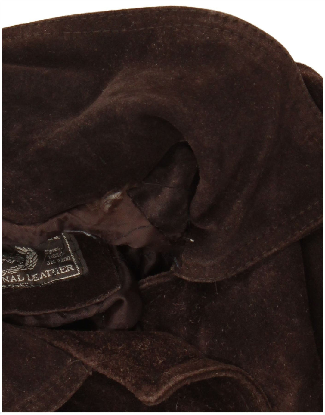 Vintage Womens Oversized Suede Overcoat UK 20 2XL Brown