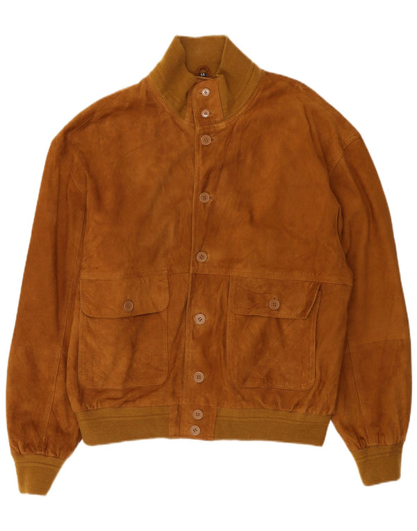 Conbipel Herre Ruskind Bomber Jacket IT 54 XL Brunt Læder