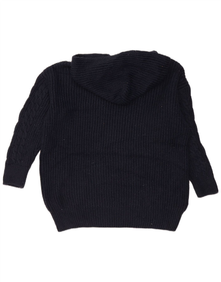 Marks & Spencer Womens Oversized Jumper Sweater UK 14 Medium Navy Blue