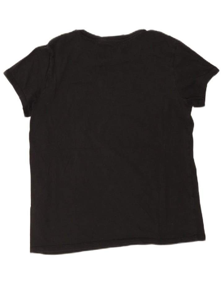 Levi's Womens Graphic T-Shirt Top UK 12 Medium Black Cotton