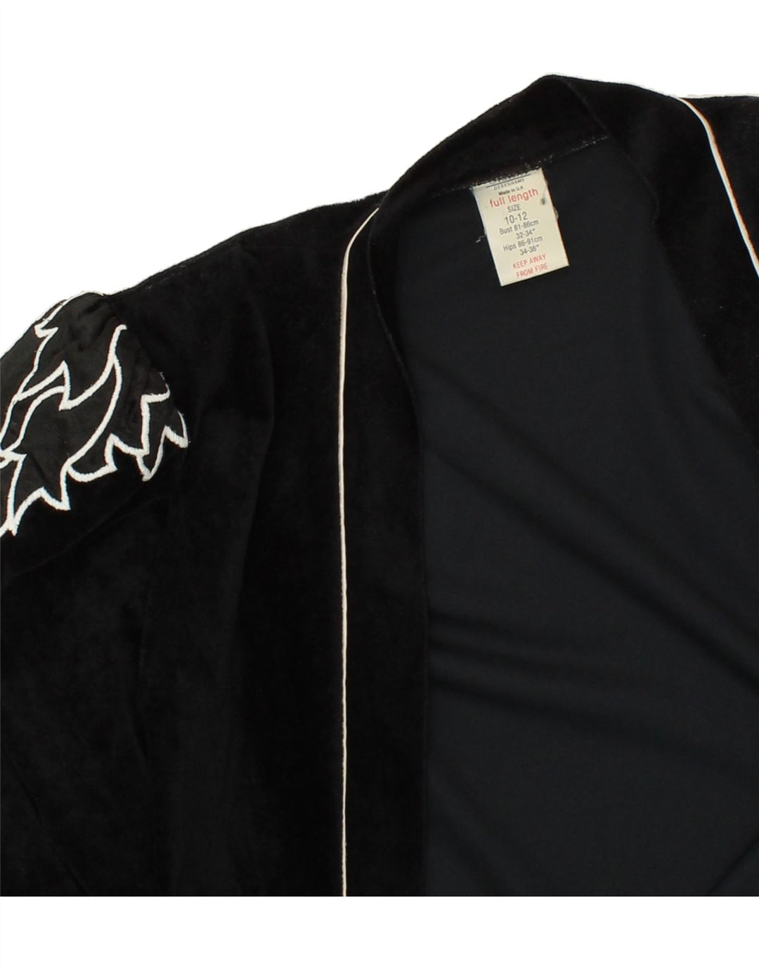 CLASSICS Womens Robe Dress UK 10/12 Small Black Triacetate Vintage Classics and Second-Hand Classics from Messina Hembry 