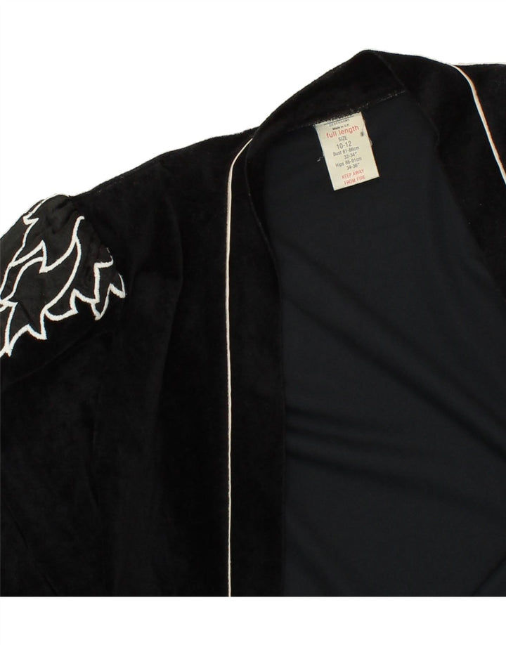 CLASSICS Womens Robe Dress UK 10/12 Small Black Triacetate Vintage Classics and Second-Hand Classics from Messina Hembry 