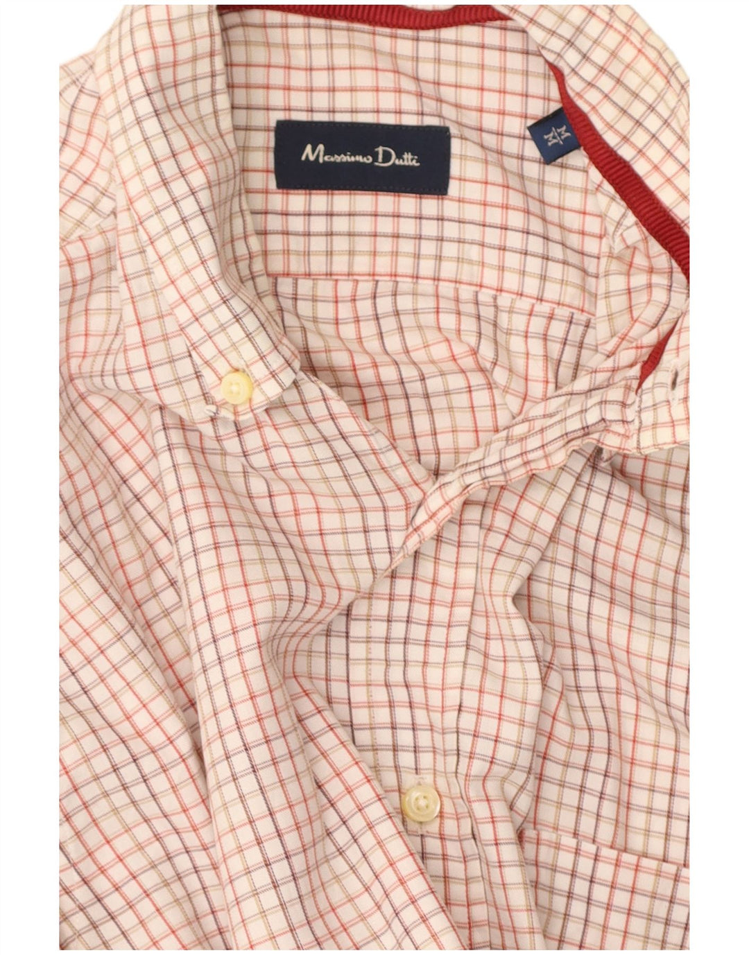 MASSIMO DUTTI Mens Shirt Medium Multicoloured Check Cotton
