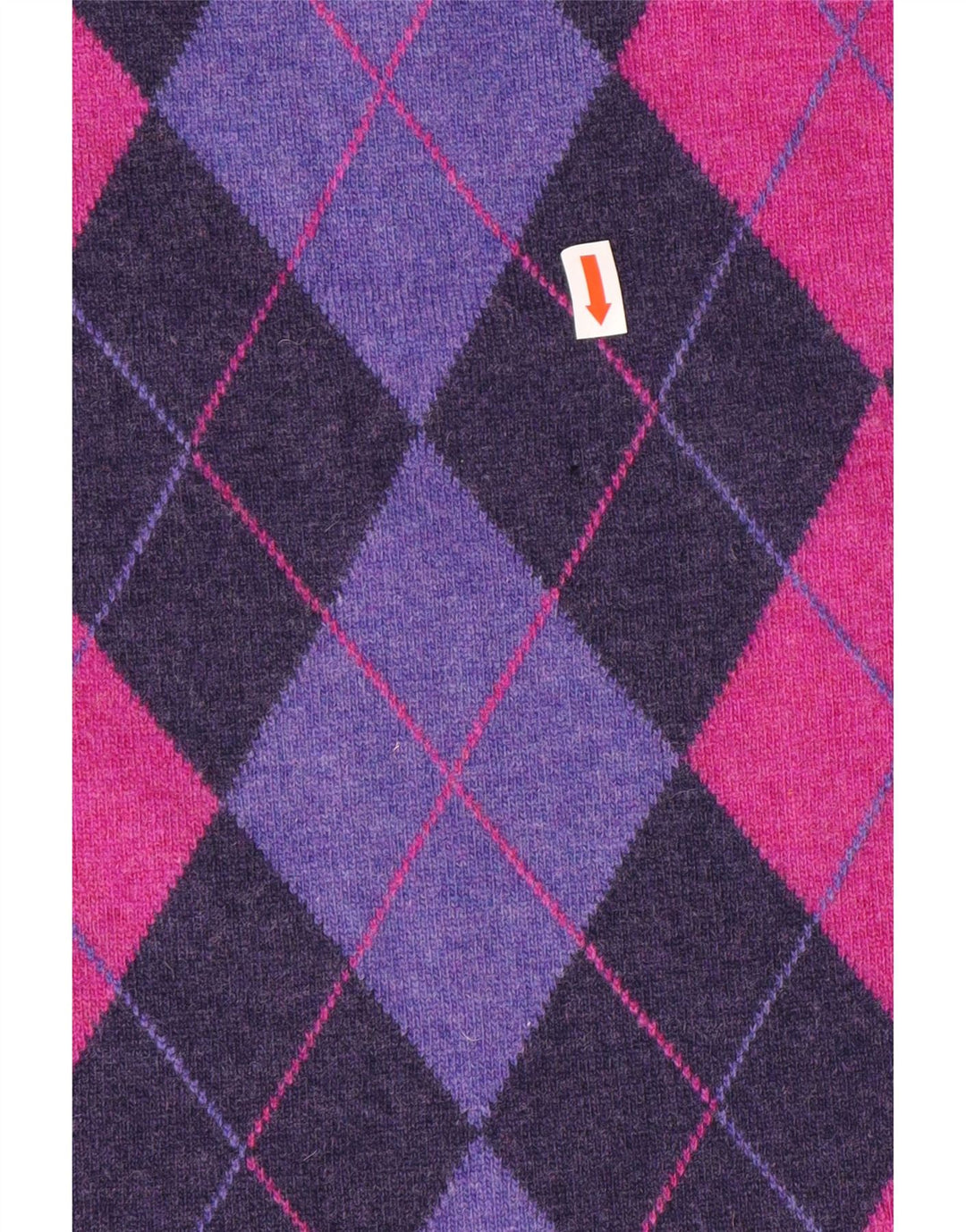 BENETTON Womens Jumper Dress UK 10 Small Multicoloured Argyle/Diamond