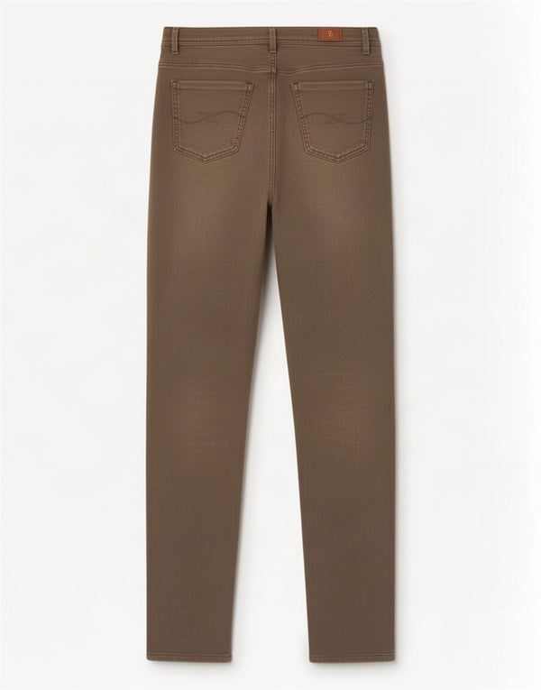 Trussardi Damen Slim Freizeithose W29 L30 Khaki