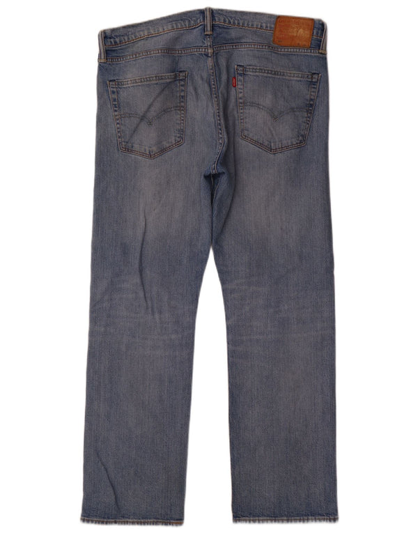Levi's Herre 504 lige jeans W36 L30 blå bomuld