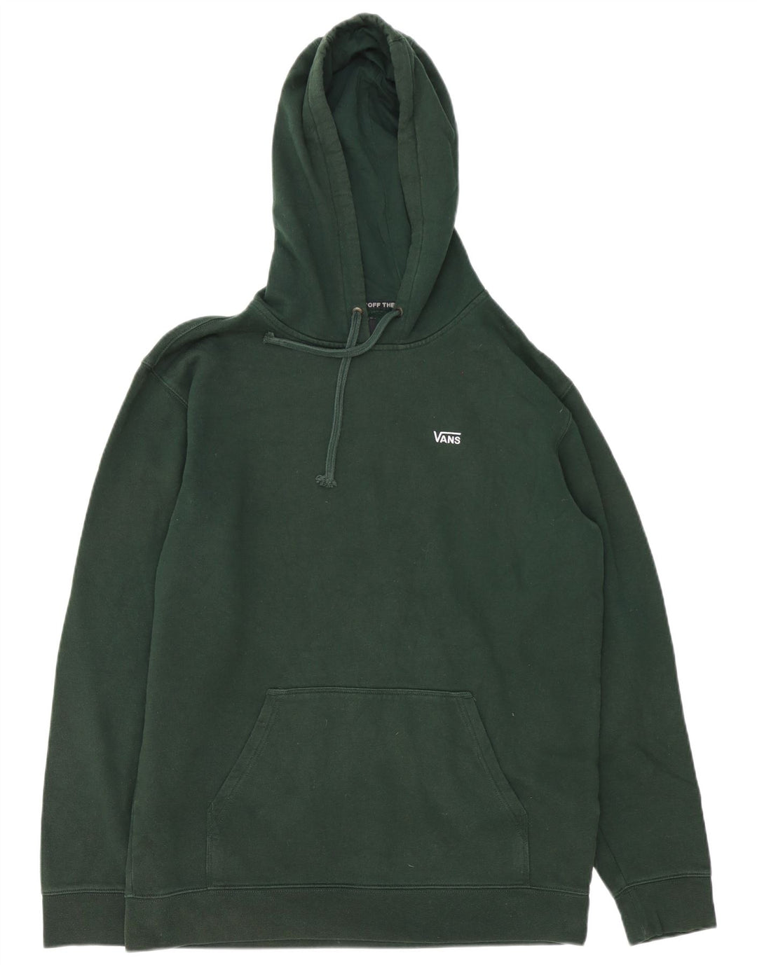 Vans Mens Hoodie Jumper Large Green Cotton