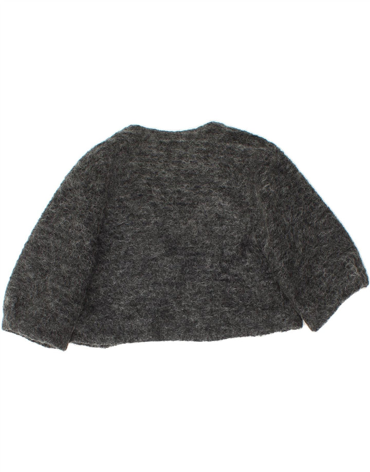 ZARA Womens 3/4 Sleeve Bolero Jacket UK 6 XS Grey Polyester Vintage Zara and Second-Hand Zara from Messina Hembry 