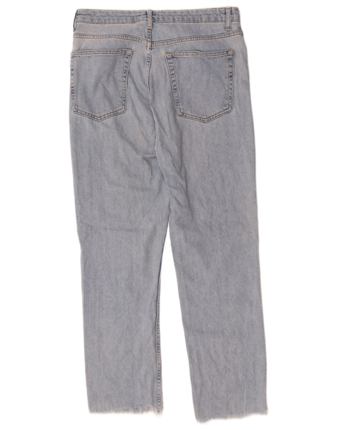 Topshop Womens Straight Jeans W32 L27 Blue Cotton