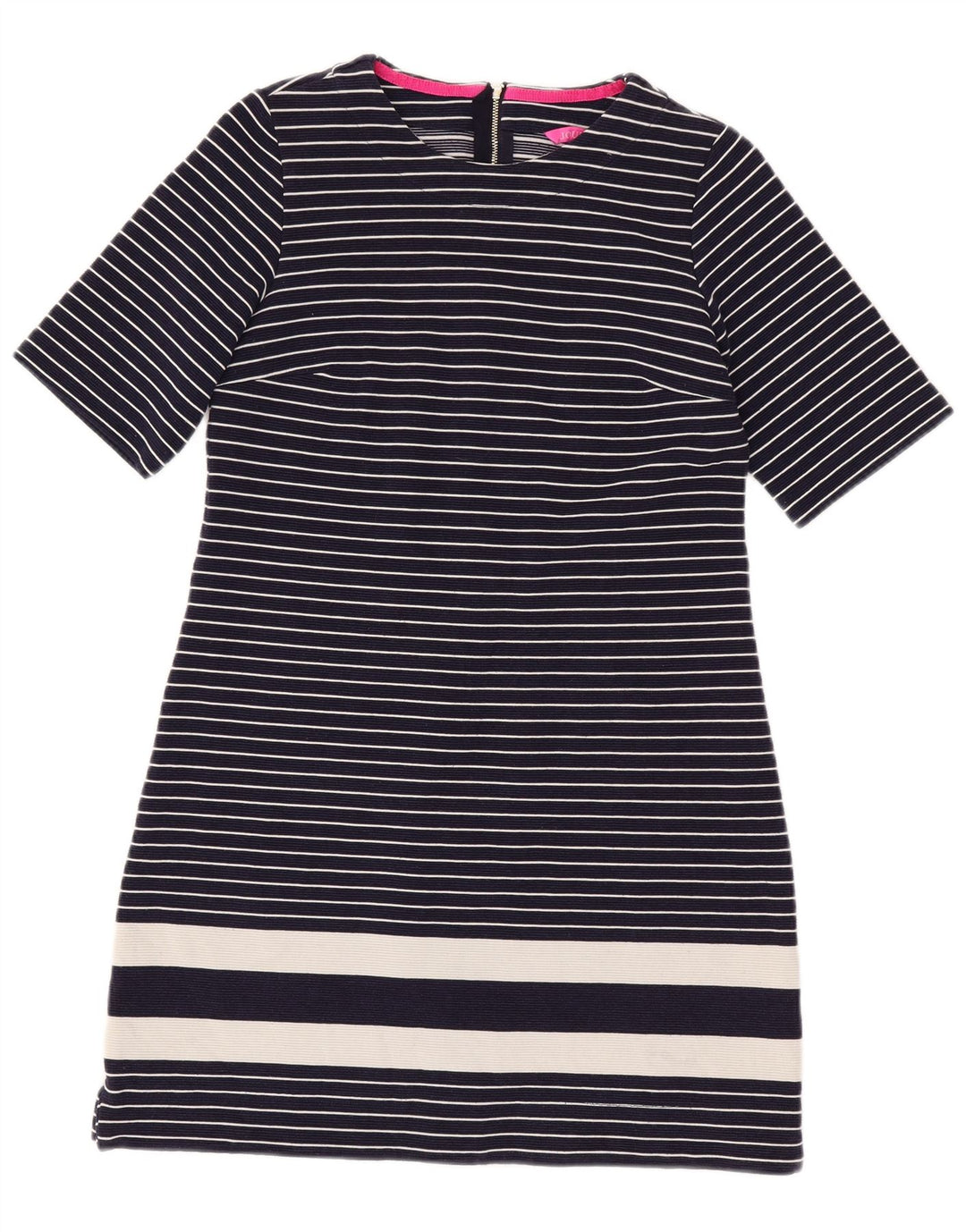 Abito basic da donna Joules UK 12 medio blu navy a righe nautiche