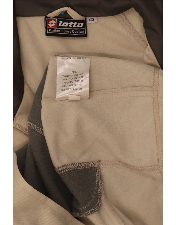 Lotto Herre træningsdragt Topjakke 2XL Beige Colourblock Polyester