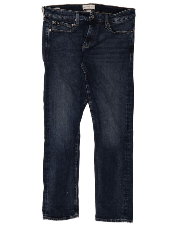 Calvin Klein Jean Slim Homme W34 L32 Bleu Coton