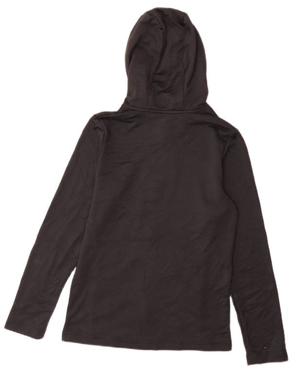 Under Armour Mens Zip Hoodie Sweater Small Black Polyester
