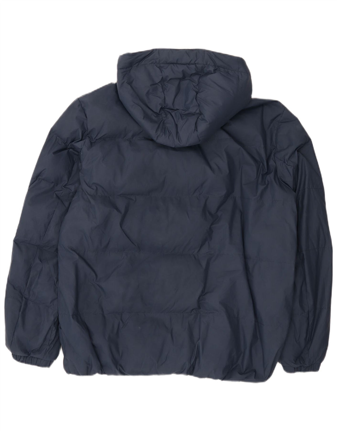 Tommy Hilfiger Mens Hooded Padded Jacket UK 46 2XL Navy Blue Polyester