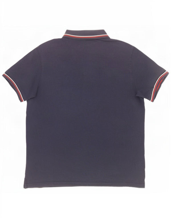 Polo da tennis da uomo Fila IT 50 Medium Navy Blue Striped