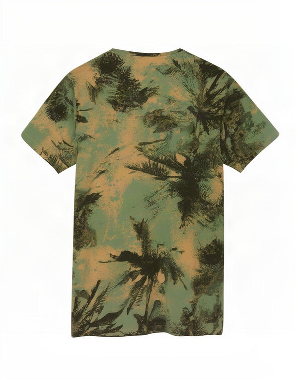 T-shirt da uomo Benetton Top Small verde hawaiano