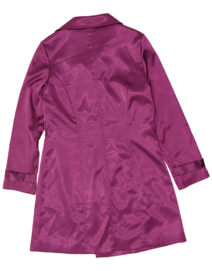 Sasha Womens Trench Coat UK 14 Medium Purple