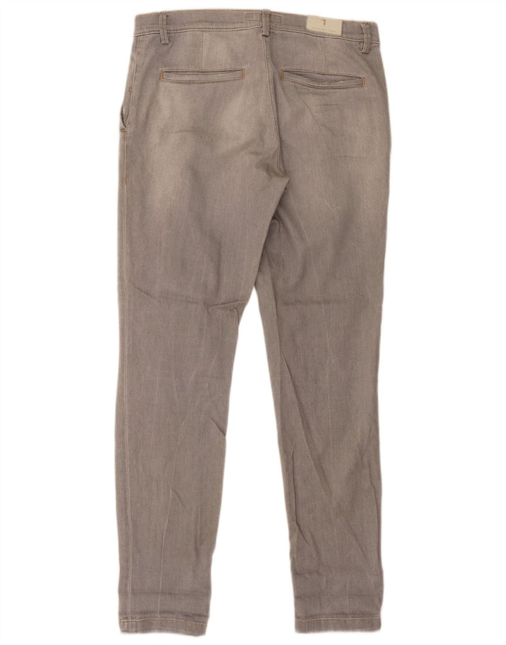 Jeans Trussardi Donna Slim Distressed W26 L30 Cotone Grigio