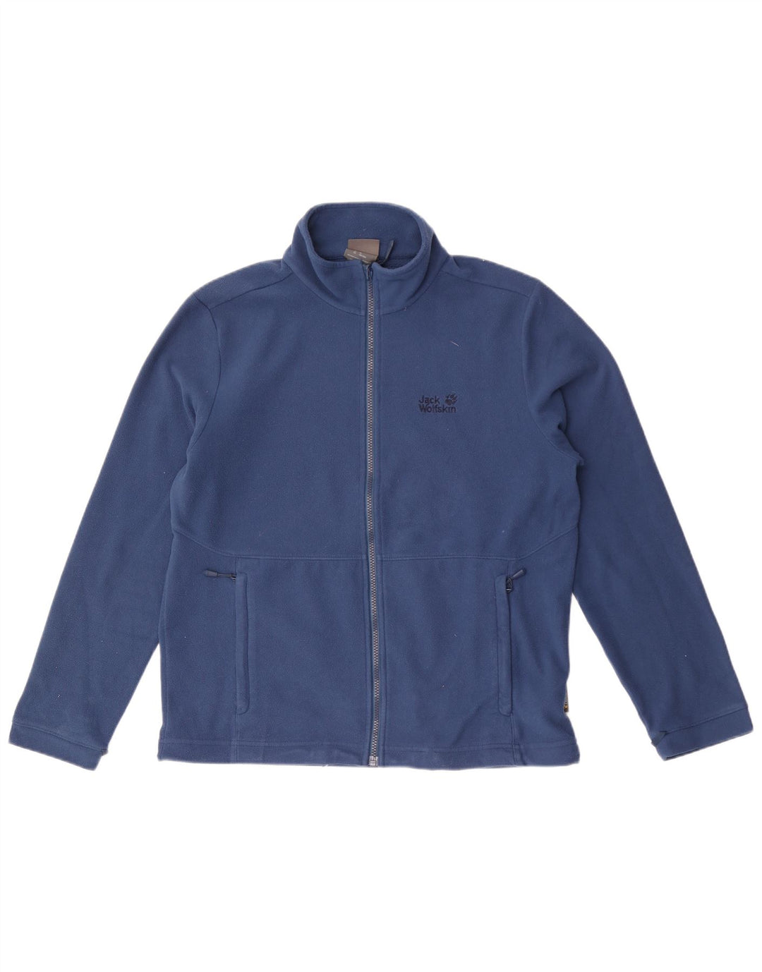 Jack Wolfskin Mens Fleece Jacket UK 42 Large Blue Polyester