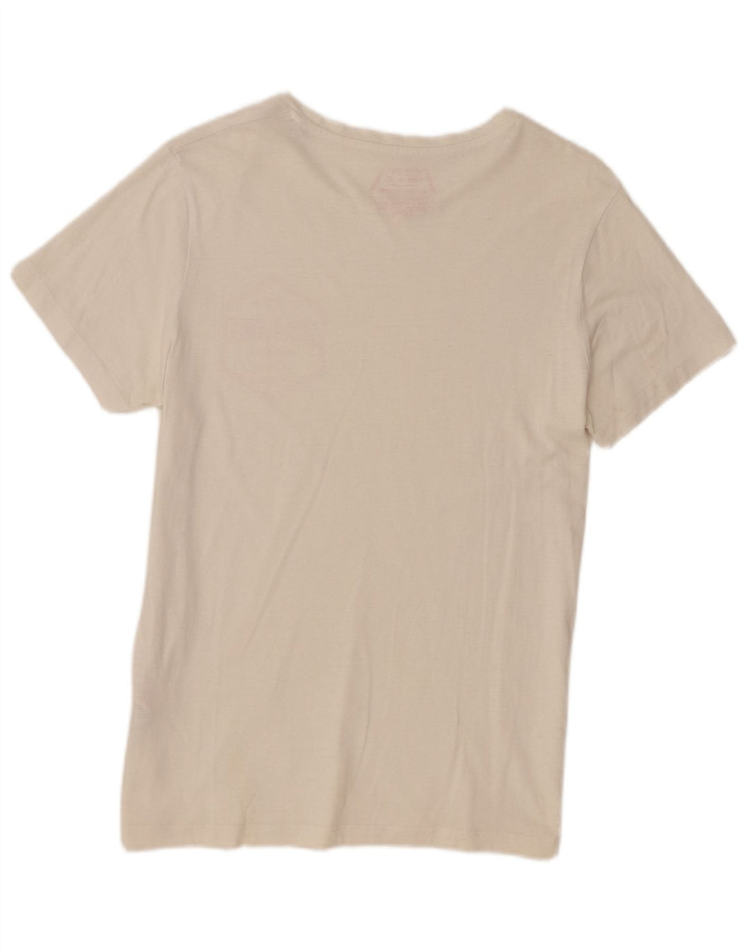 Jack & Jones Mens Graphic T-Shirt Top Small White Cotton