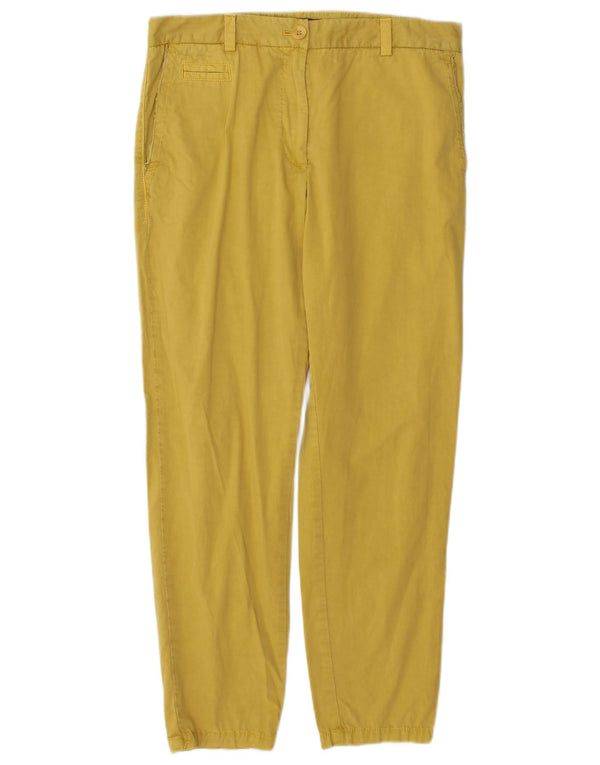 Marks & Spencer Pantalones Chinos Slim para Mujer UK 10 Small W32 L27 Amarillo
