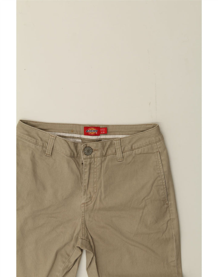 DICKIES Womens Slim Chino Trousers W26 L27 Beige Cotton Vintage Dickies and Second-Hand Dickies from Messina Hembry 