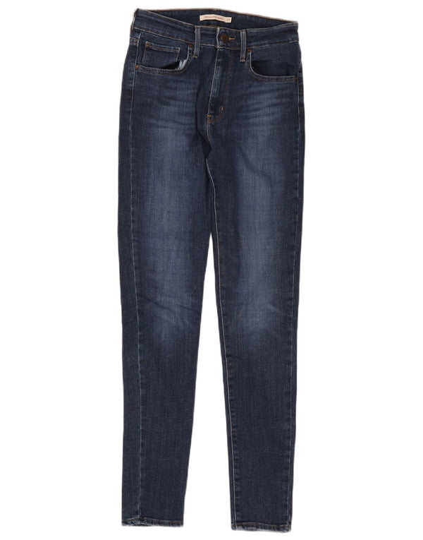 Blugi skinny cu talie mare 721 Levi's pentru femei W27 L30 bumbac bleumarin