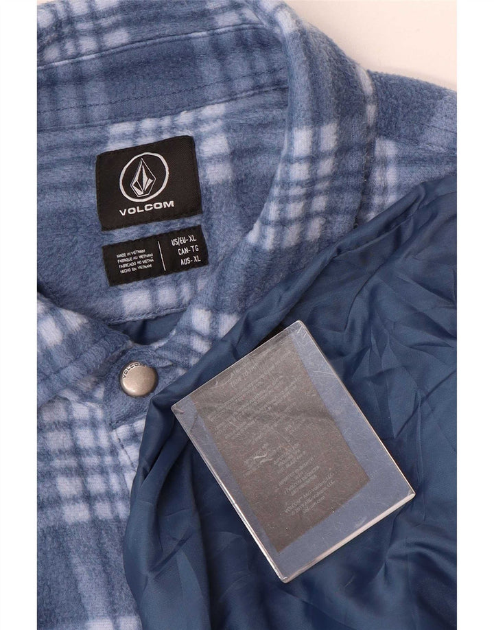 Volcom Chemise Polaire Lumberjack Homme XL Bleu à Carreaux Polyester