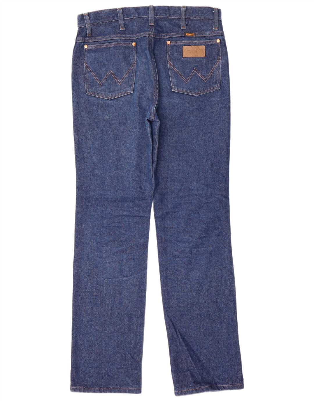 Wrangler Mens Straight Jeans W32 L32 Blue Cotton