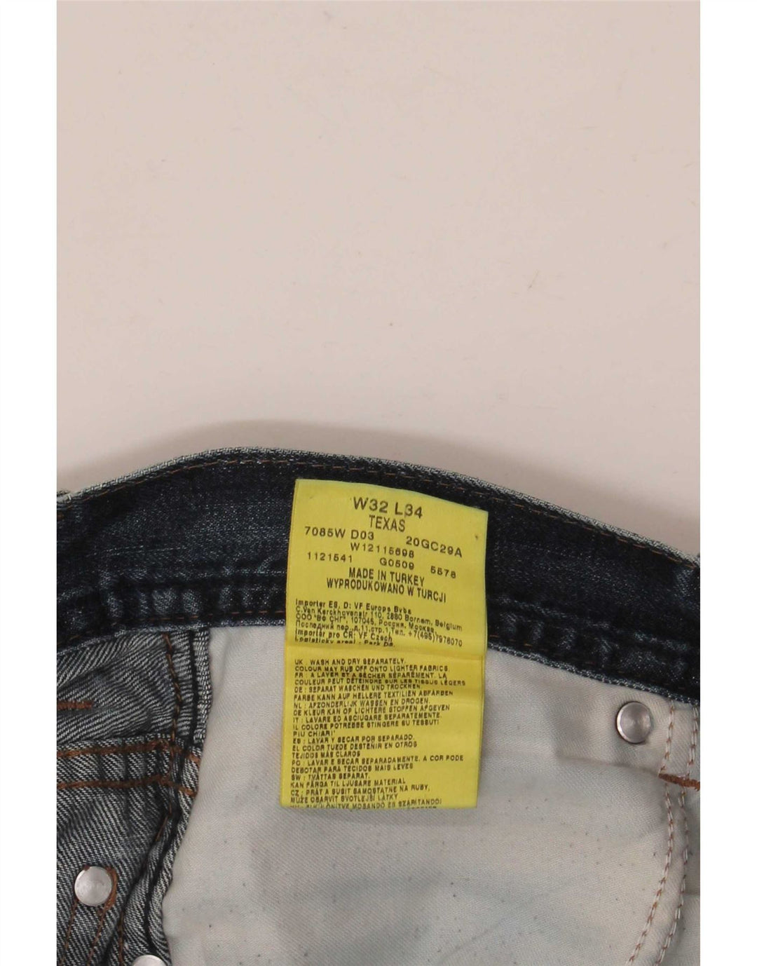 Wrangler Mens Texas Straight Jeans W32 L32 Blue