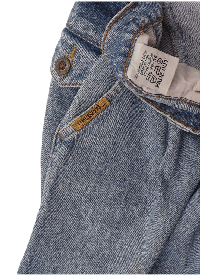Cohn Cisco Mens Straight Jeans W36 L34 Blue Cotton