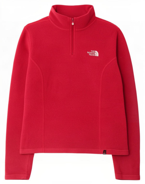 The North Face Jersey de forro polar extragrande con cremallera y cuello para mujer UK 6 XS Rojo