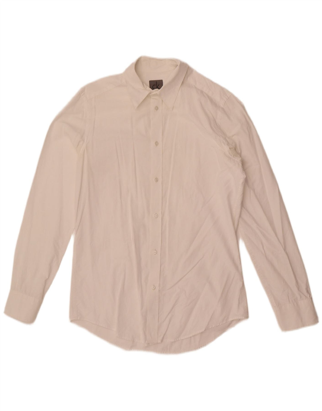 Calvin Klein Mens Slim Fit Shirt Small White