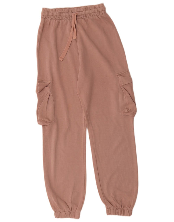 Zara Damen Cargo-Trainingshose, Jogginghose, Größe S, Größe S, Rosa, Baumwolle