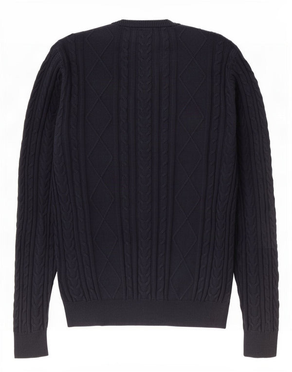 Jack Wills Mens Crew Neck Jumper Sweater Medium Navy Blue Cotton