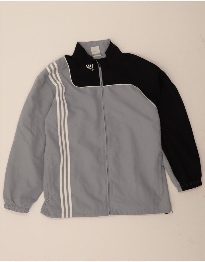 Adidas Træningsdragt til mænd Topjakke UK 48/50 XL Grå Colourblock Polyester