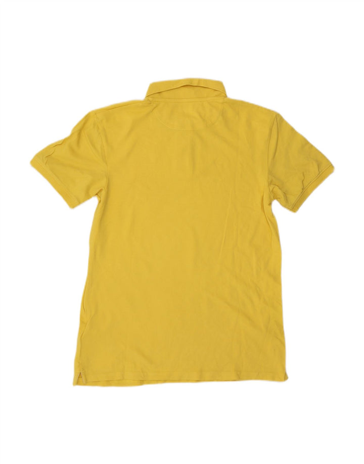 TIMBERLAND Mens Slim Fit Polo Shirt Medium Yellow Cotton