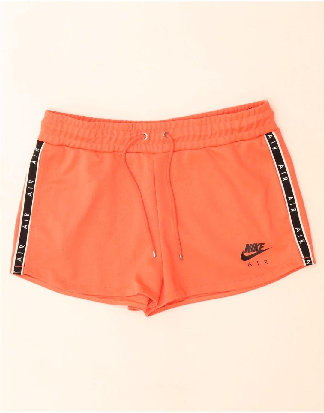 Nike grafiske sportsshorts til kvinder UK 14 Medium Orange Polyester