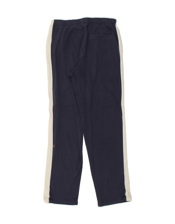NIKE Mens Tracksuit Trousers Medium Navy Blue Colourblock Cotton Vintage Nike and Second-Hand Nike from Messina Hembry 
