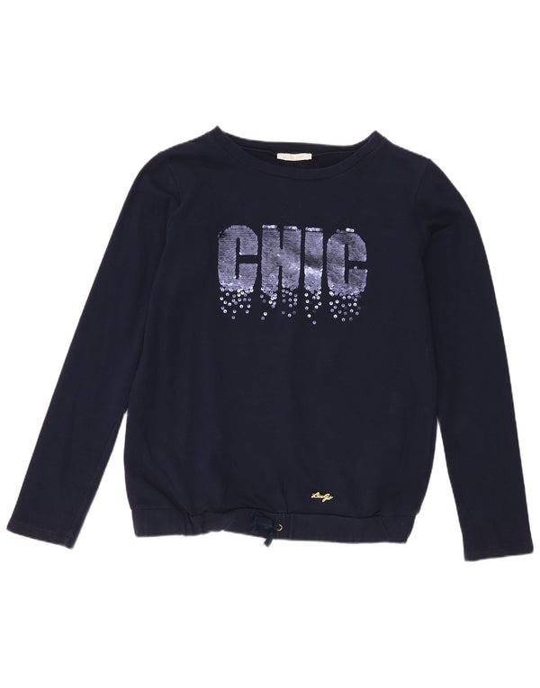 Felpa grafica per ragazze Liu Jo 15-16 anni in cotone blu navy