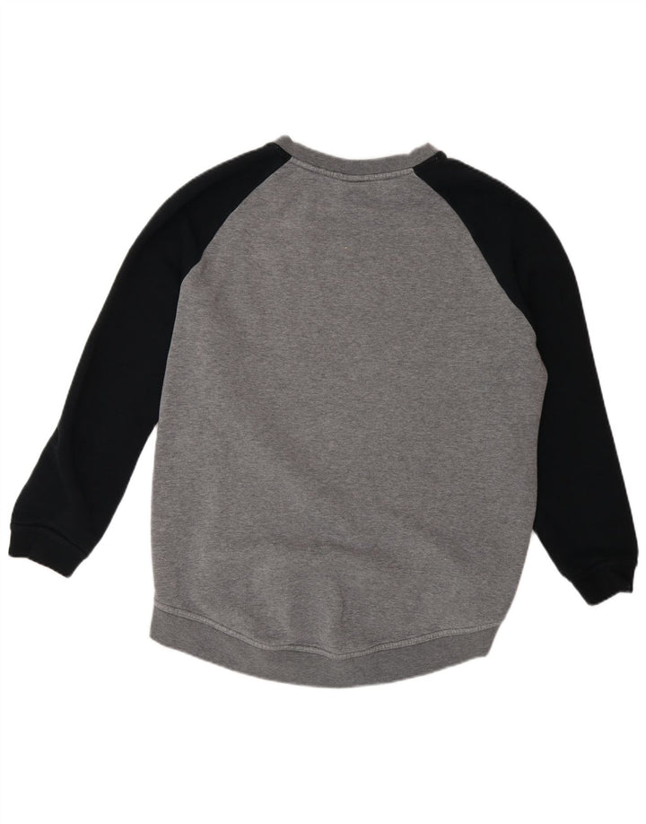 Nike Womens Air Graphic Sweatshirt Jumper UK 14 Medium Grey Colourblock