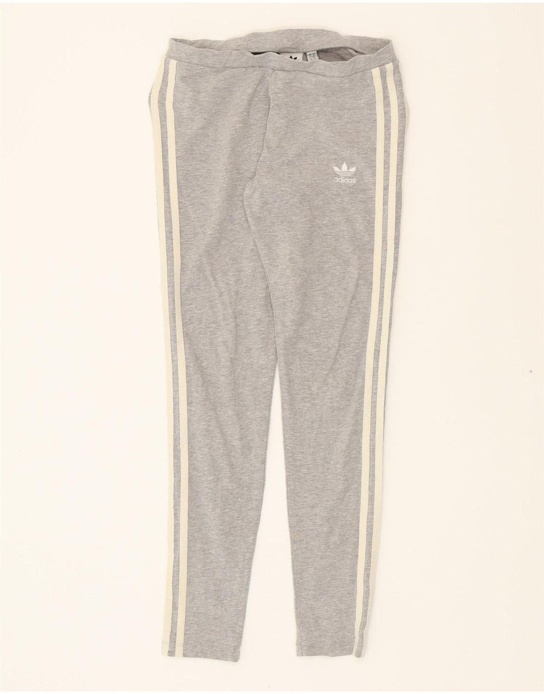 ADIDAS Womens Leggings UK 10 Small  Grey Cotton Vintage Adidas and Second-Hand Adidas from Messina Hembry 