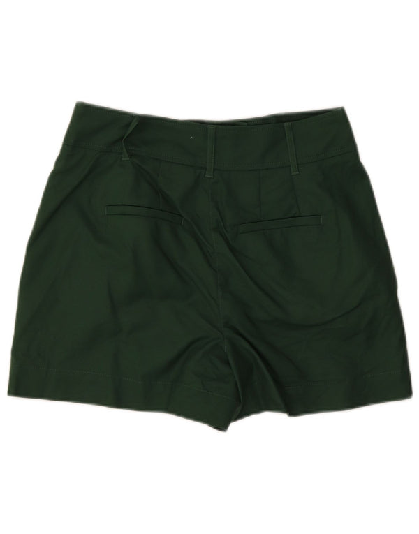 Pantaloncini chino a vita alta da donna Boden UK 10 piccoli W28 cotone verde