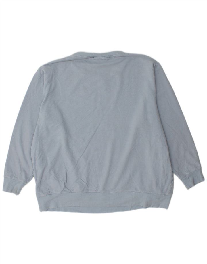 FILA Womens Sweatshirt Jumper UK 20 2XL Blue Cotton