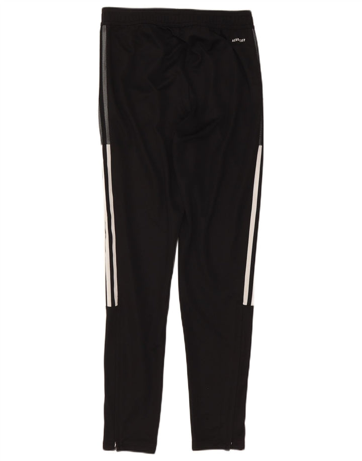 Pantaloni da tuta ADIDAS Aeroready da uomo piccoli in poliestere nero